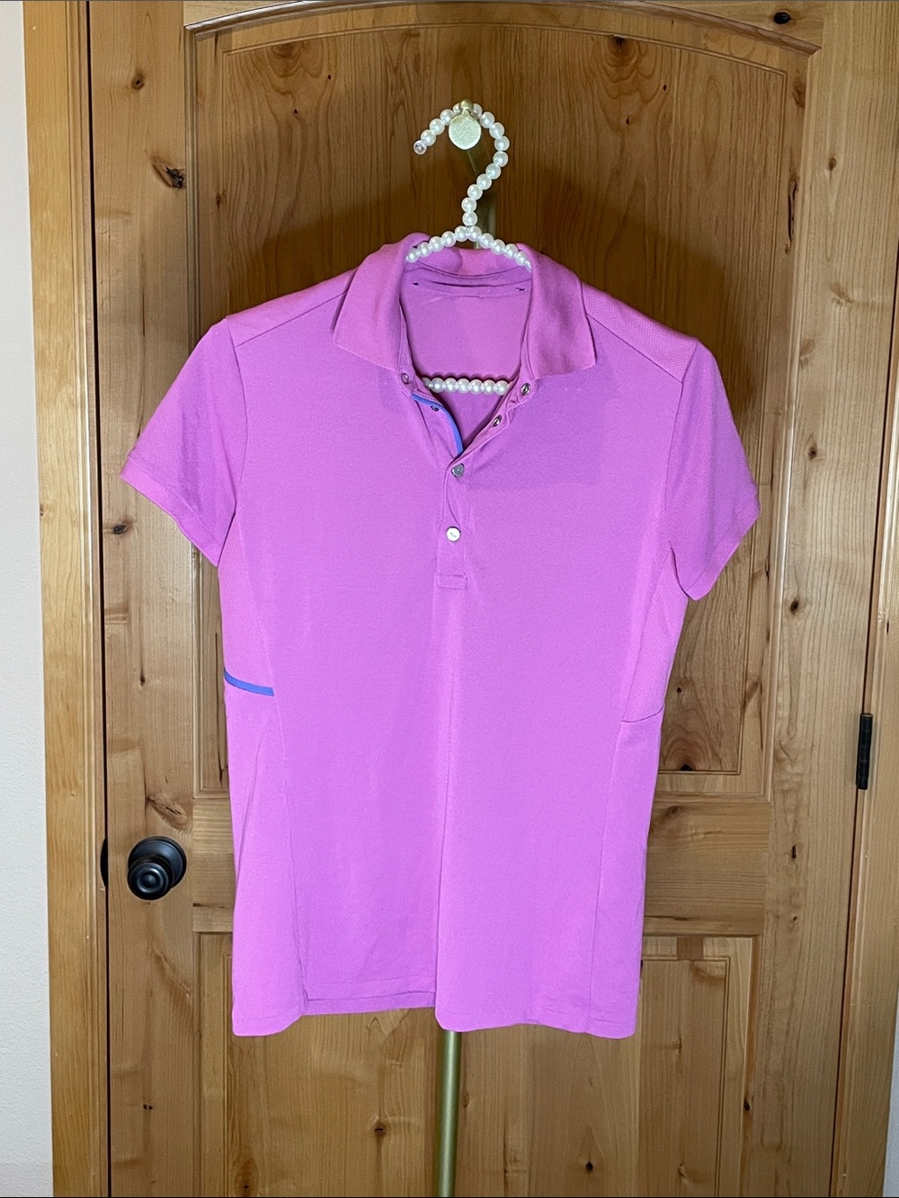 RLX Ralph Lauren Pink Short-Sleeve Polo Shirt
